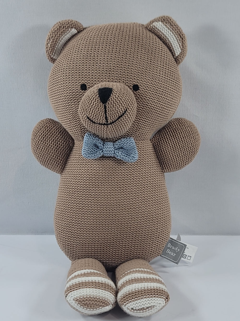 Living Textiles Australia Knitted Plush Toy Brady Bear Rattle